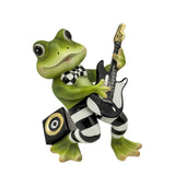 Bulk 6 Polyresin Frog Playing Guitar