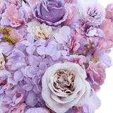 Artificial Flower Wall Backdrop Panel 40cm x 60cm Mixed Pink & White Flowers