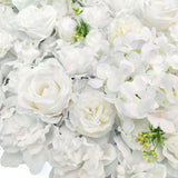 Artificial Flower Wall Backdrop Panel 40cm x 60cm Mixed Whites