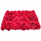 Artificial Flower Wall Backdrop Panel 40cm x 60cm Romantic Red