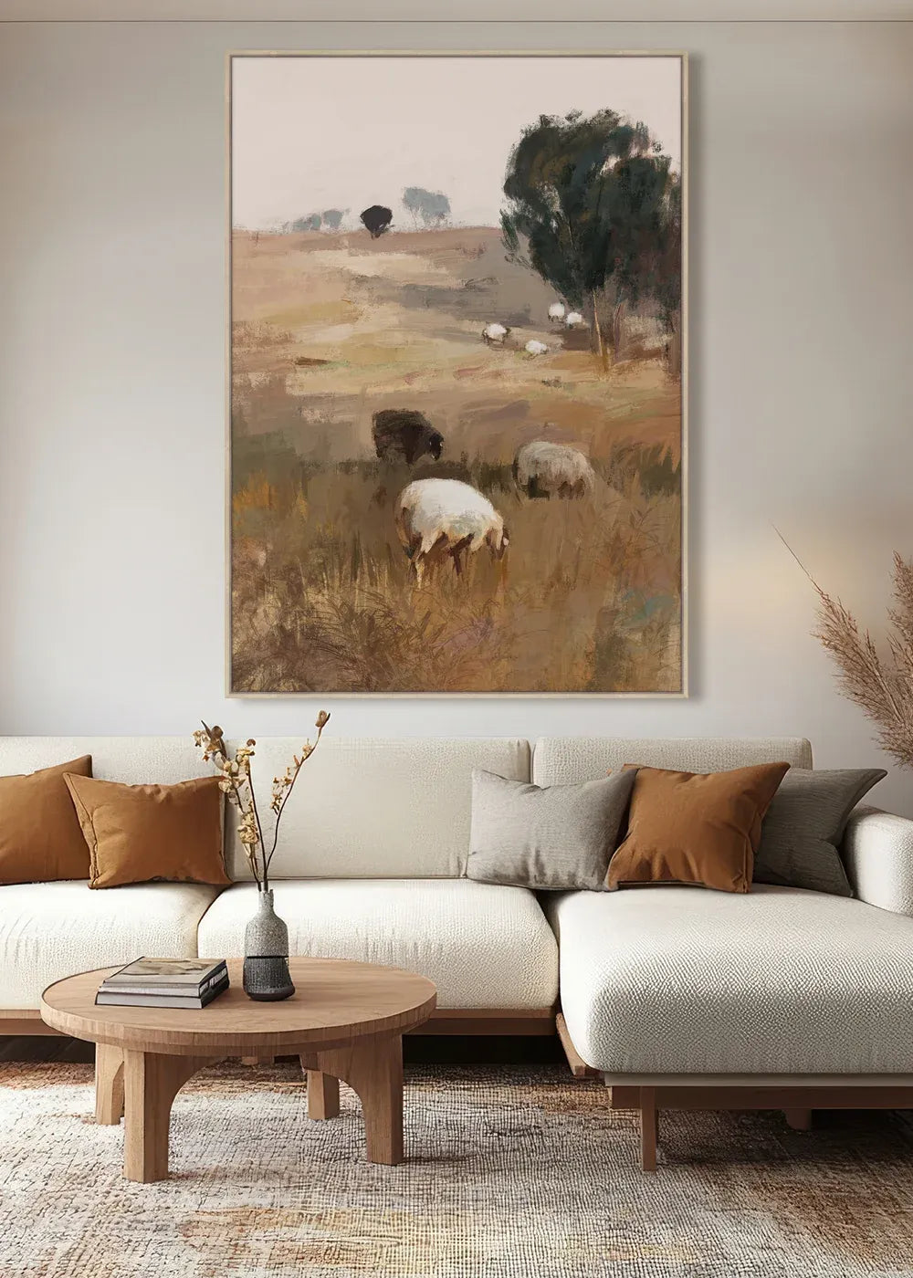 Grazing Sheep Artwork