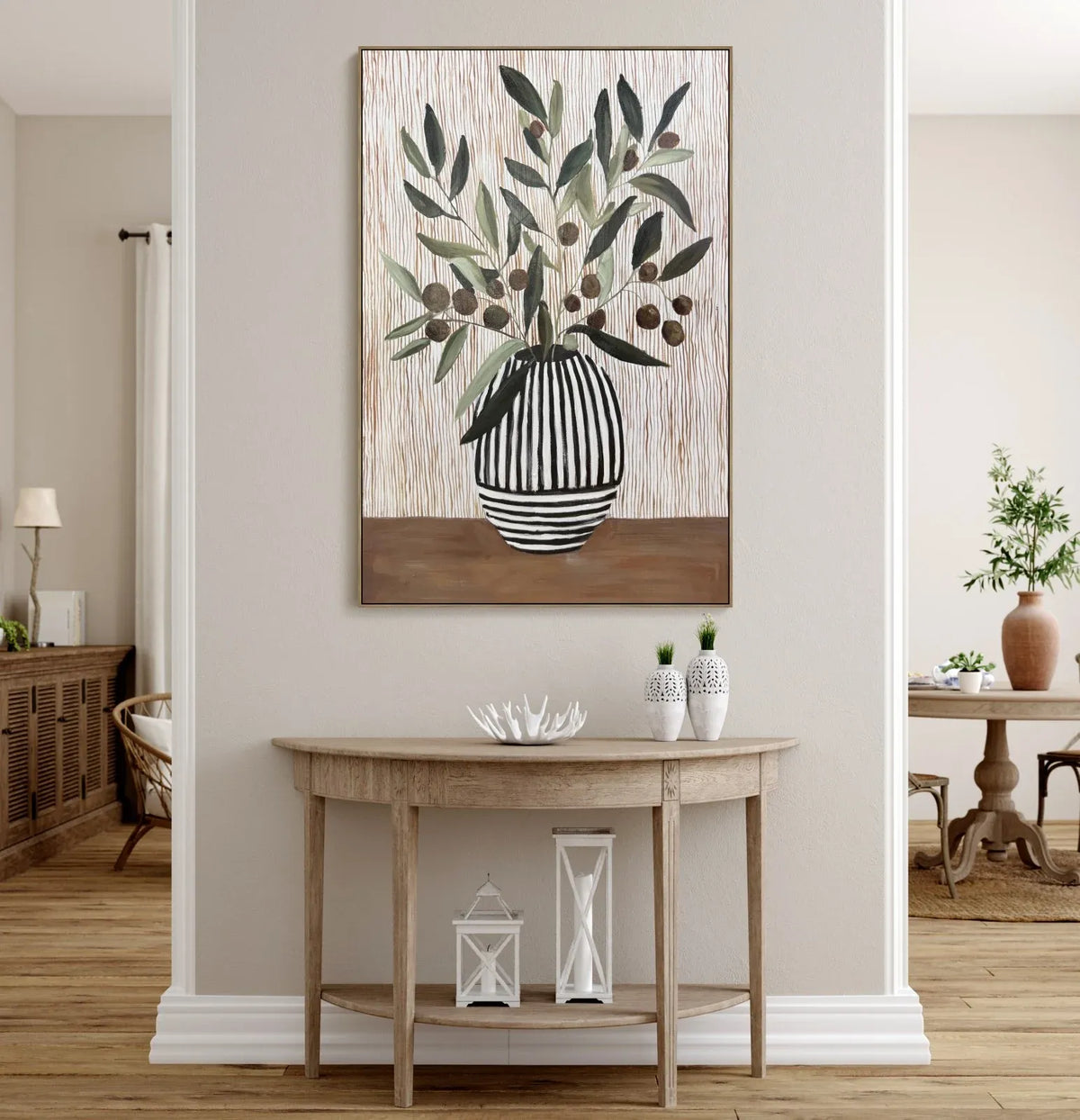 Olives in the Vase Tonal Artwork