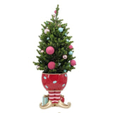 Xmas Tree In Candyland Elf Look Pot W Led Light 138cm
