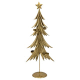 Bulk 4 Xmas Golden Elegance Metal Tree Deco 29x15x72cm