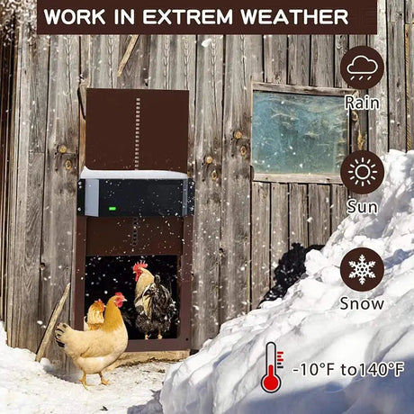 NNETM Light-Sensitive automatic coop, waterproof.