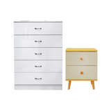 NNECN white drawer chest, easy to assemble.