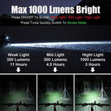 Black rechargeable light.