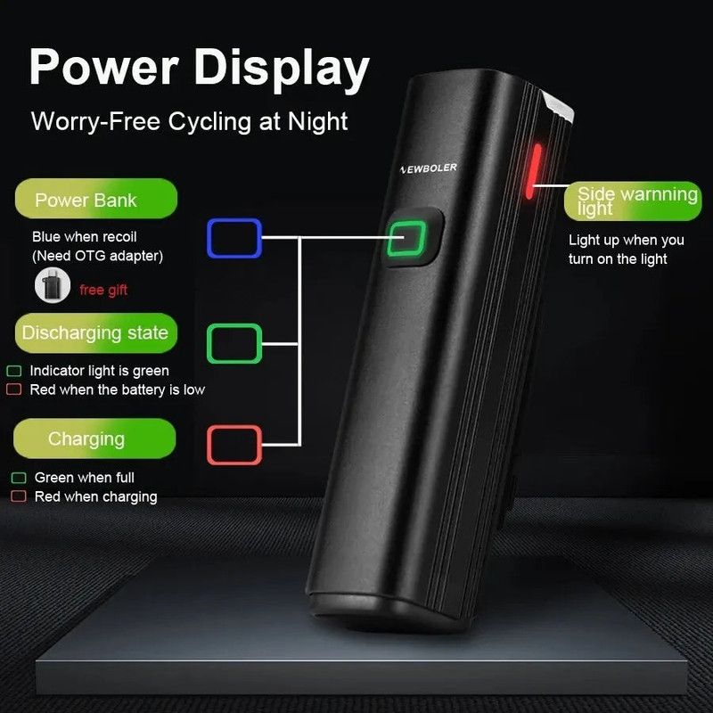 Black rechargeable light.