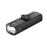 Black rechargeable bike light, waterproof.