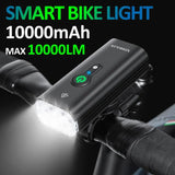 Black bicycle parts, rechargeable, waterproof.
