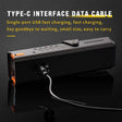 Black rechargeable bicycle parts, lightweight.