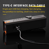 Black rechargeable bicycle parts, lightweight.
