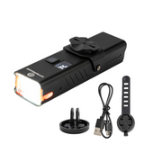 Black rechargeable bicycle parts, lightweight.