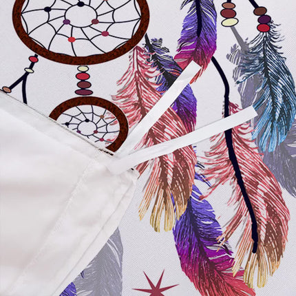 Dream catcher Printed Duvet Cover Set with Matching Pillowcases - white-Double