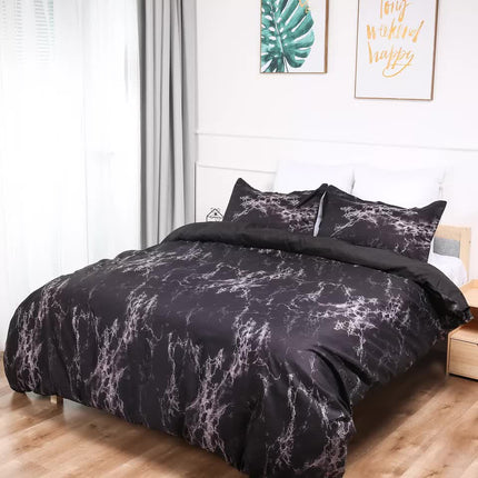 Bold Geometric Print Duvet Cover Set - Eco-Friendly Material-King