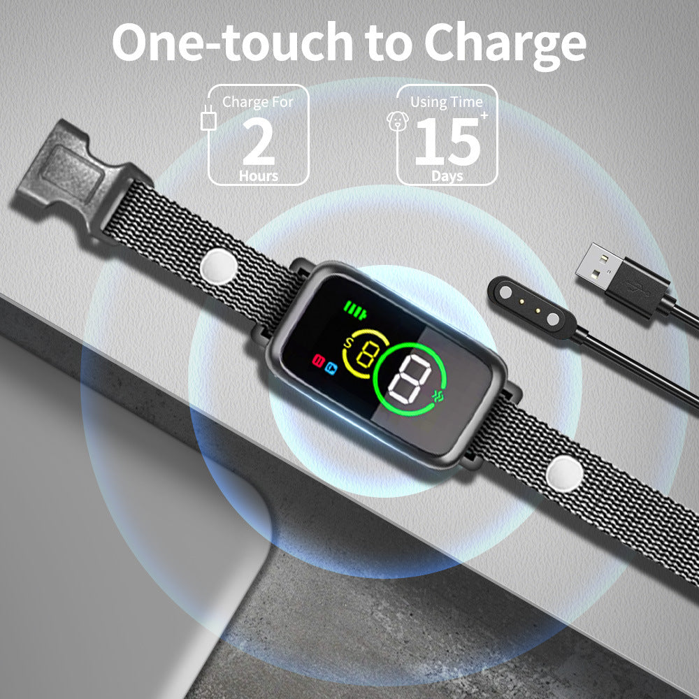 Smart Dog Training Collar with Beep, Vibration Modes, and 7 Adjustable Sensitivity Levels, Upgraded Design with LCD Display