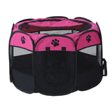 Portable Pet Playpen with Oxford Cloth, Foldable Octagon Dog & Cat Tent, Indoor & Outdoor Use size 74*74*43cm