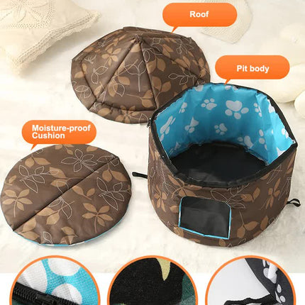 Outdoor Waterproof Cat House - Insulated, Weatherproof, Warm Shelter for Cats, Ideal for Winter Protection, Size: S 35*40cm