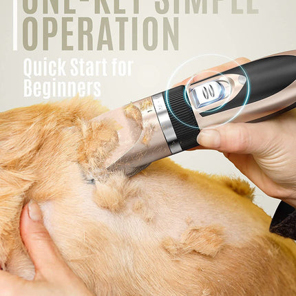 Silent Pet Hair Clipper - Electric Grooming Clippers for Dogs & Cats