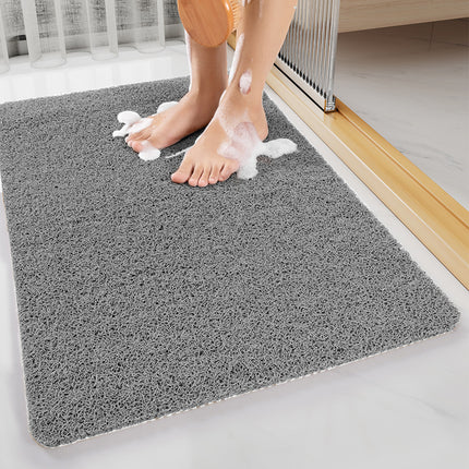 Brown Non-Slip Loofah-Style Bathroom Mat - Quick-Dry and Soft 44*75cm