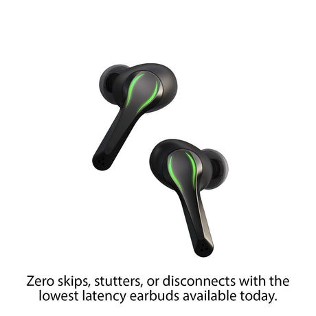 Matte Black Nuraboost Edge Ultra Low Latency Bluetooth 5.0 Gaming True Wireless Earbuds