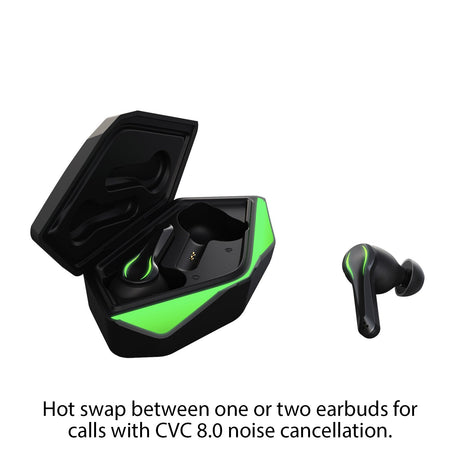Matte Black Nuraboost Edge Ultra Low Latency Bluetooth 5.0 Gaming True Wireless Earbuds