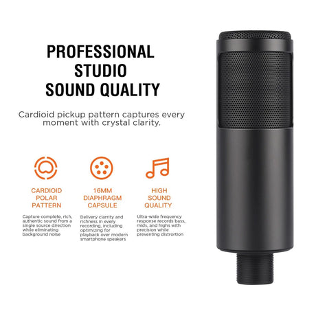 Sonictrek Studio Podcaster USB microphone.
