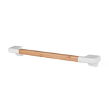 2 Pcs Bamboo Wall Mounted Bathroom Towel Rail – 60 cm Wide