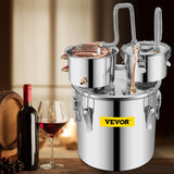 Vevor 30L 8Gal Alcohol Distiller Water Spirit Boiler Home Brew Copper Alcohol Still