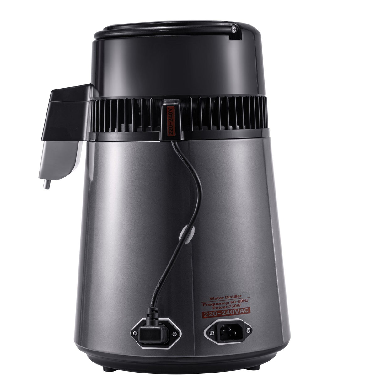 VEVOR Home Water Distiller Distilled Water Maker 4 L with Dual Temp Display Grey