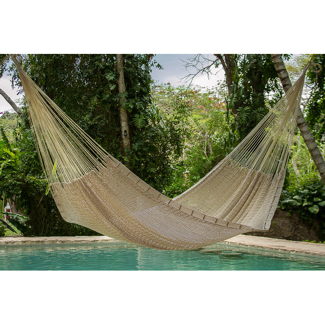 Outdoor undercover cotton Mayan Legacy hammock Family size Marble