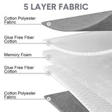 Foldable Floor Mattress Roll Up Futon Mattress Thicken Memory Foam for Bedroom Guest Room and Travel Portable Japanese Sleeping Tatami Mat 1x2m Grey