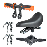 3 In 1 Kids Bike Mounted Front Seat Detachable With Handlebar Foot Pedal Bicycle Seat for Children 1-8 Years Compatible.
