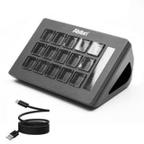 Studio Controller Keyboard Stream Controller Customizable Deck with 15 Shortcut Keys for Multi Applications Triggered.