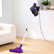 Purple stick vacuum cleaner.