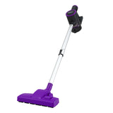 Purple stick vacuum cleaner.
