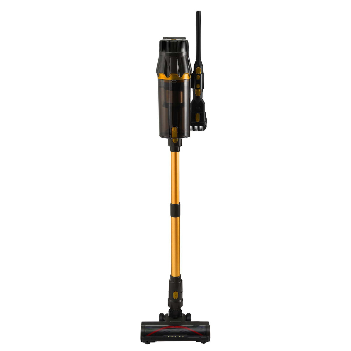 Devanti gold handheld cordless stick vacuum.