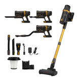 Devanti gold handheld cordless stick vacuum.
