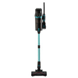 Devanti green handheld cordless stick vacuum.