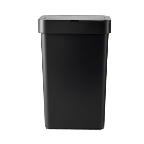 Black plastic touchless rubbish bin sensor, 50L.