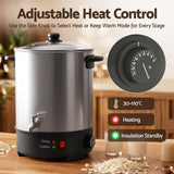 Devanti 16L Wax Melter Candle Making 1500W Melting Pot Furnace Quick Pour Spout Soy Soap