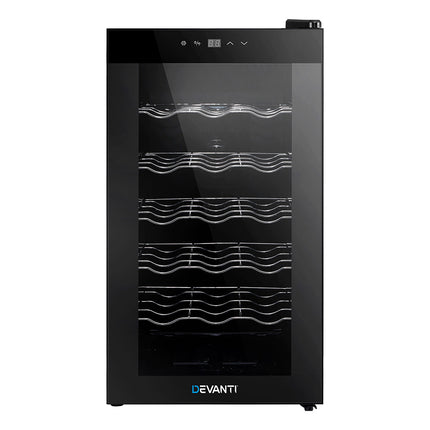 Devanti Wine Fridge Cooler 18 Bottles