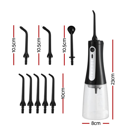 Devanti cordless water flosser with 350ml tank, black