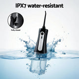 Devanti cordless water flosser with 350ml tank, black