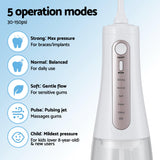 Devanti cordless water flosser with 350ml tank, white