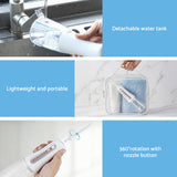 Devanti cordless water flosser with 350ml tank, white