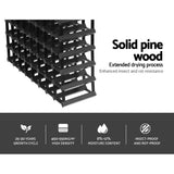 Artiss Wine Rack 72 Bottle Black