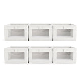 Artiss 6 Pack Linen Closet Organizers and Storage Foldable Clothing Bins