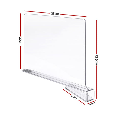 Artiss 6 Pack Closet Organizers and Storage Clear Shelf Dividers - Shoppers Spot Health & Beauty > Personal Care > Deodorants & Anti-Perspirants - Alternate view 2