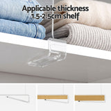 Artiss 6 Pack Closet Organizers and Storage Clear Shelf Dividers - Shoppers Spot Health & Beauty > Personal Care > Deodorants & Anti-Perspirants - Alternate view 5